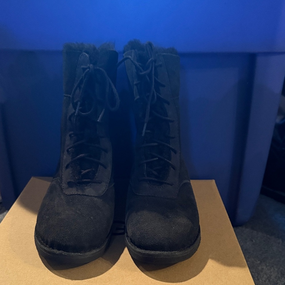 Ugg Black Women's Lace-Up Boots